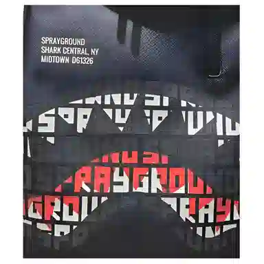 Sprayground PVC Backpack Black Red