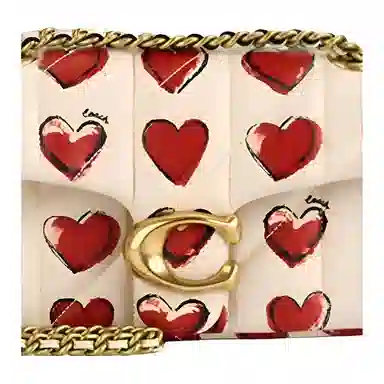 Coach Tabby 20 Quilted Heart Print