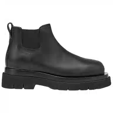 Bottega Veneta Lug Chelsea Boots Black
