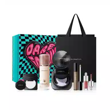 卡姿兰 镇店星品礼盒彩妆套装 控油自然不脱妆服帖气色提亮肤色 气垫粉饼定妆喷雾