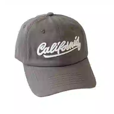 艾佳微 韩系刺绣字母宽檐大头围四季款棒球帽户外遮阳百搭潮流款 棉 鸭舌帽 男女同款情侣款