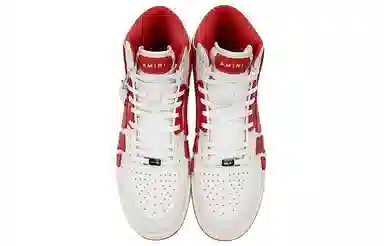 AMIRI Skel-Toe Hi White Red