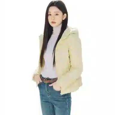 坦博尔 连帽短款纯色羽绒服 女款