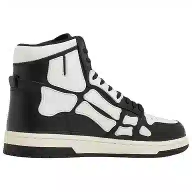 AMIRI Skel-Toe Hi Black White