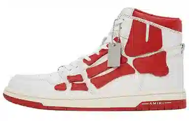 AMIRI Skel-Toe Hi White Red