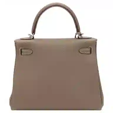 Hermes Kelly 25 Togo Silver