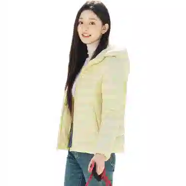 坦博尔 连帽短款纯色羽绒服 女款