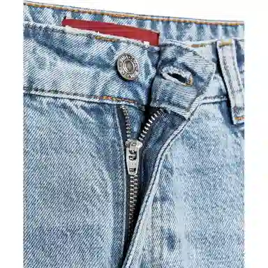 ZARA Z1975 Low Waist Flared Jeans Mid Blue