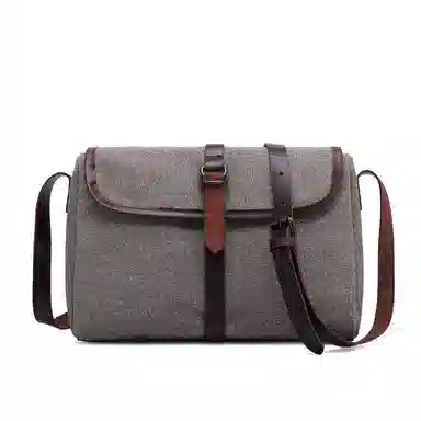 G-FAVOR Canvas Shoulder Bag Black/Army Green