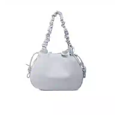 稻草人 褶皱设计小众设计百搭通勤镜子挂件 聚氨酯革 单肩包 常规 女款 多色