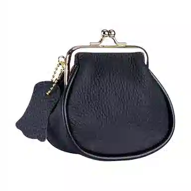 彤彤兔 真皮创意 头层牛皮 零钱包 女款 黑色/酒红色/大象灰色/牛仔蓝色/橙色/土黄色