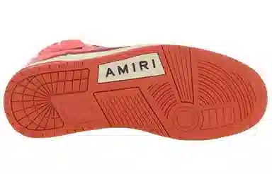 AMIRI Skel-Toe Hi White Red