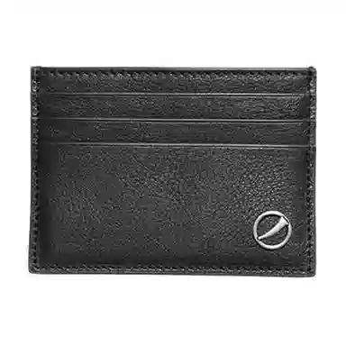 SUPERMERCY Yipie Series Mini Leather Card Holder Black Purple