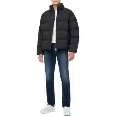 Calvin Klein High Neck Zip Jacket Black