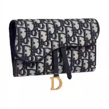 Dior Saddle Oblique Denim Blue