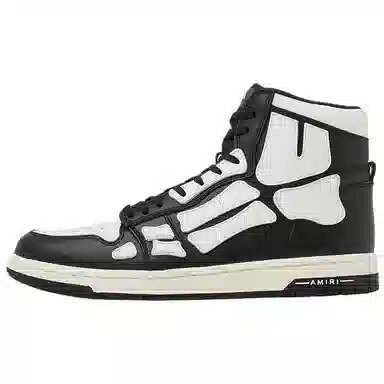 AMIRI Skel-Toe Hi Black White