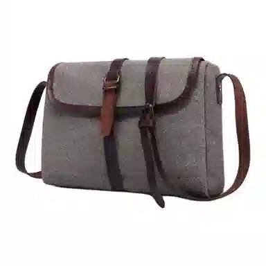 G-FAVOR Canvas Shoulder Bag Black/Army Green