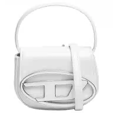 DIESEL Mini D-ring Bag White