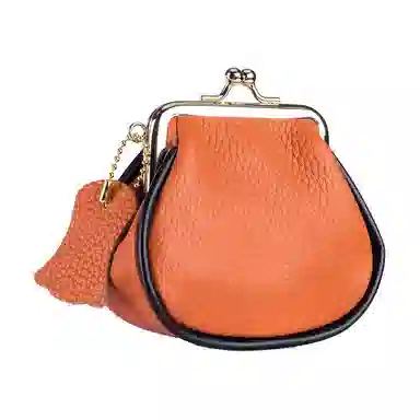 彤彤兔 真皮创意 头层牛皮 零钱包 女款 黑色/酒红色/大象灰色/牛仔蓝色/橙色/土黄色