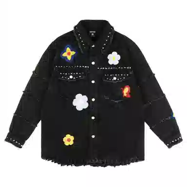 XINYINSU Denim Jacket Black