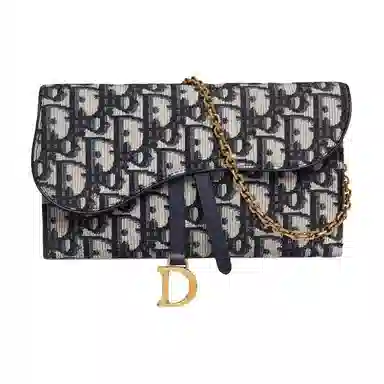 Dior Saddle Oblique Denim Blue