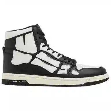 AMIRI Skel-Toe Hi Black White