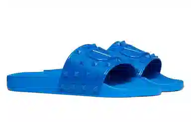 Valentino Vlogo Blue Slides