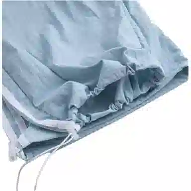 木清清 夏季侧边条纹薄款高腰宽松冰丝速干美式直筒阔腿休闲裤 女款