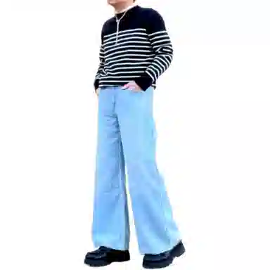 UNIQLO Striped Crew Neck Sweater