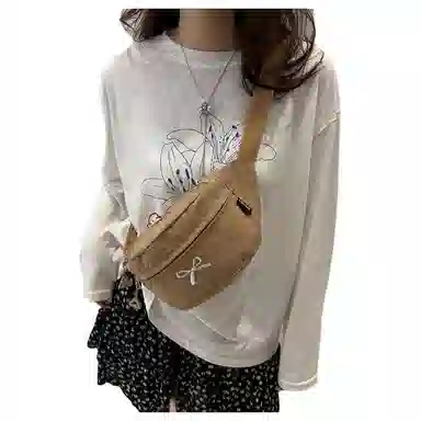 巴朗熊 简约轻便时尚 涤纶 腰包 男女同款情侣款 多色