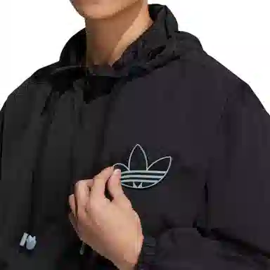 adidas Originals Logo Hoodie Jacket Black