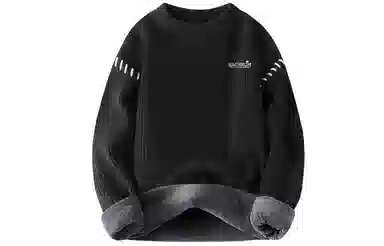 大卫贝肯 美式复古高街基础款圆领套头上衣潮流潮牌休闲宽松内搭打底衫时尚百搭痞帅慵懒风秋冬款长袖毛衣 男女同款