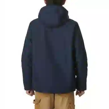 Jack Wolfskin Hooded Windproof Jacket Navy Blue