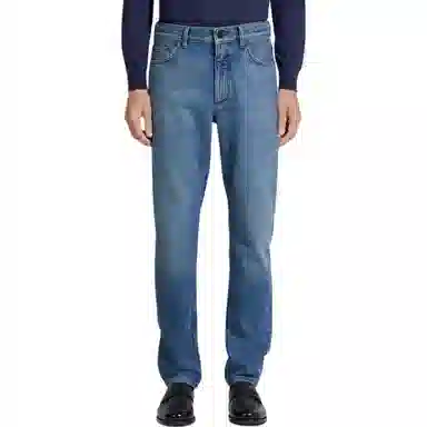 Zzegna Washed Slim Fit Cargo Jeans