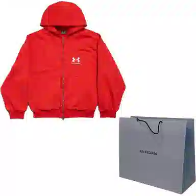 Balenciaga x Under Armour SS25 Logo Hoodie Red
