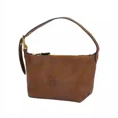 Miu Miu Nappa Box Bag Oak Brown