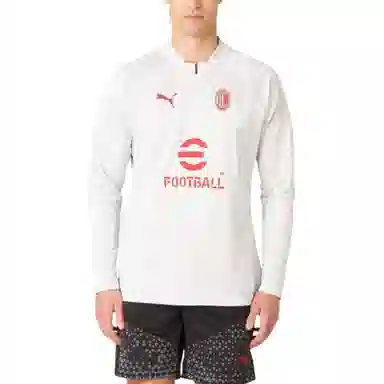 PUMA AC Milan Long Sleeve Tee White