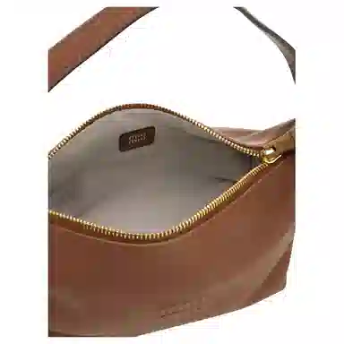 Miu Miu Nappa Box Bag Oak Brown
