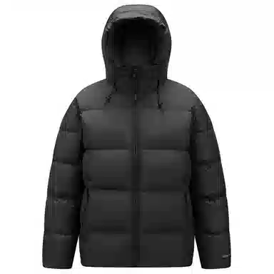 鸭鸭 极寒系列 石墨烯蓄热加厚保暖连帽冬季外套纯色韩版休闲基础百搭短款户外运动面包羽绒服 男女同款