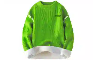 大卫贝肯 美式复古高街基础款圆领套头上衣潮流潮牌休闲宽松内搭打底衫时尚百搭痞帅慵懒风秋冬款长袖毛衣 男女同款