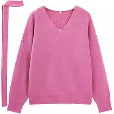 爱依服 甜美宽松通勤常规温柔风针织衫 女款