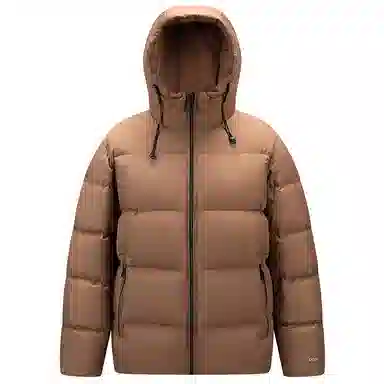 鸭鸭 极寒系列 石墨烯蓄热加厚保暖连帽冬季外套纯色韩版休闲基础百搭短款户外运动面包羽绒服 男女同款