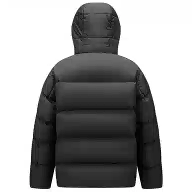 鸭鸭 极寒系列 石墨烯蓄热加厚保暖连帽冬季外套纯色韩版休闲基础百搭短款户外运动面包羽绒服 男女同款