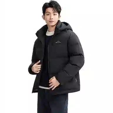 鸭鸭 户外极寒尚韩版休闲百搭拼色短款外套运动保暖可拆卸面包羽绒服 男女同款