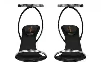 Saint Laurent Georgia 90 Satin Sandals