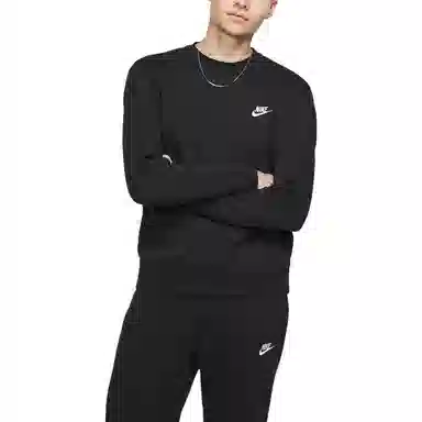 Nike Sportswear Club Fleece Crewneck Pullover Black