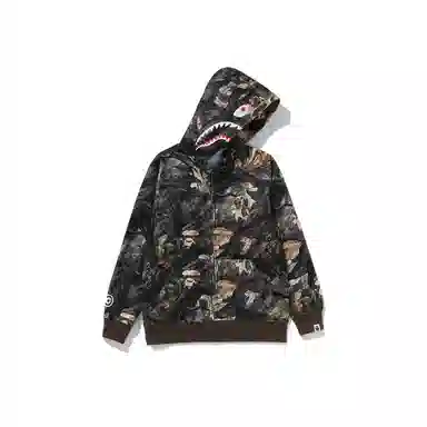 A Bathing Ape FW25 Shark Hoodie Camo