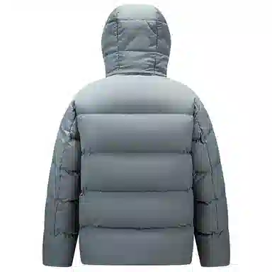 鸭鸭 极寒系列 石墨烯蓄热加厚保暖连帽冬季外套纯色韩版休闲基础百搭短款户外运动面包羽绒服 男女同款