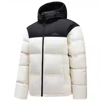 鸭鸭 户外极寒尚韩版休闲百搭拼色短款外套运动保暖可拆卸面包羽绒服 男女同款