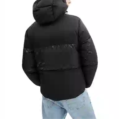 COACH Hooded Down Jacket Black